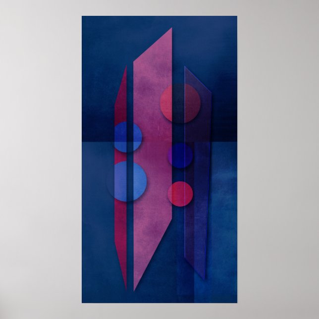 Abstract 009 Art Poster (Front)