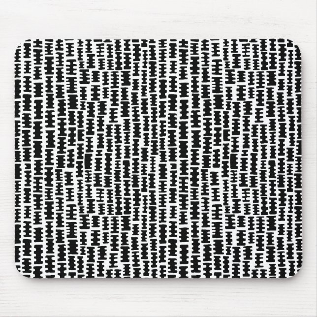 Abstract 020712 - Black Mouse Mat (Front)