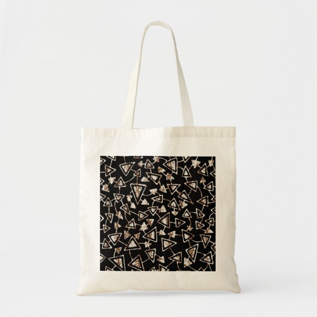 Abstract 021112 - Rusty Paintwork on Black Tote Bag (Front)