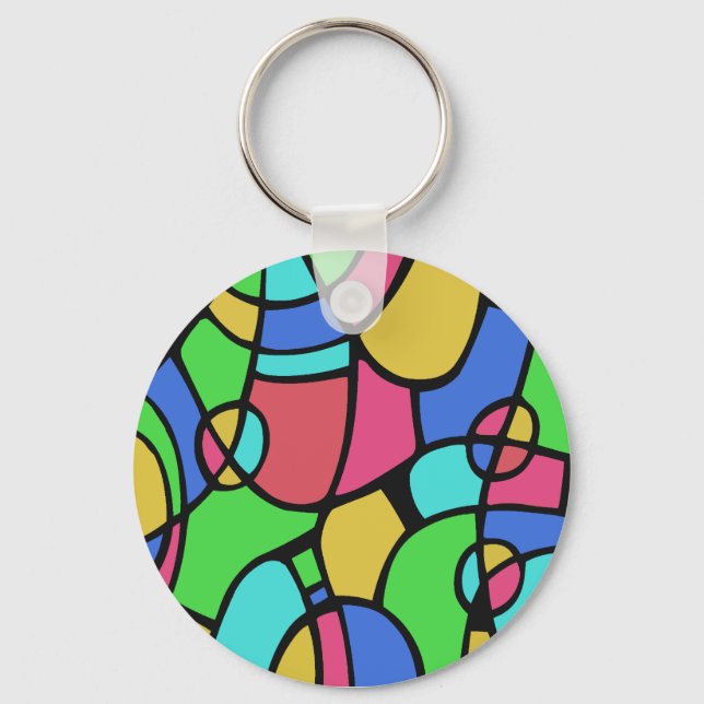 Abstract 02 key ring (Front)