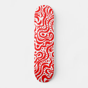 Abstract 041211v1 - Red on White Skateboard