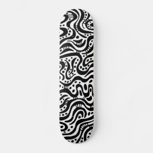 Abstract 041211v2 - Black on White Skateboard