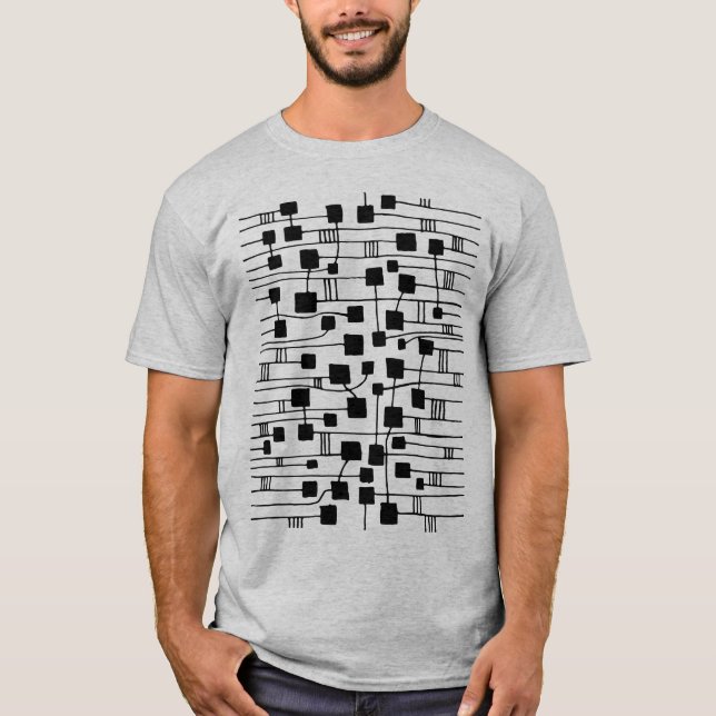 Abstract 111211 - Black T-Shirt (Front)