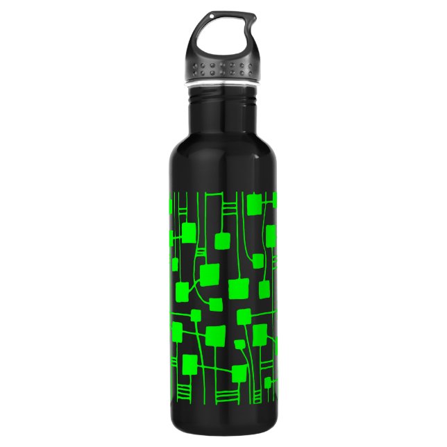 Abstract 111211 - Green 710 Ml Water Bottle (Front)