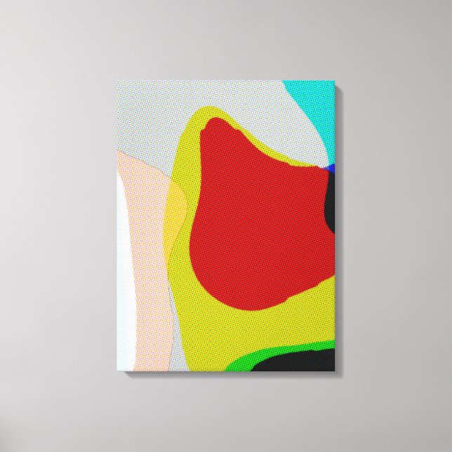 Abstract 1117 - Colourful Pop Art Canvas Print (Front)