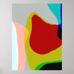 Abstract 1117 - Colourful Pop Art Poster