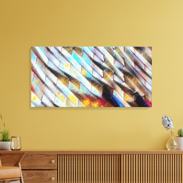 Abstract 14025 canvas print (Insitu(LivingRoom))