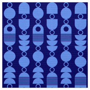 Abstract 140823 - Baby Blue on Deep Navy Fabric