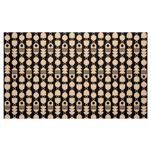 Abstract 140823 - Sand on Black Fabric (Fat Quarter)