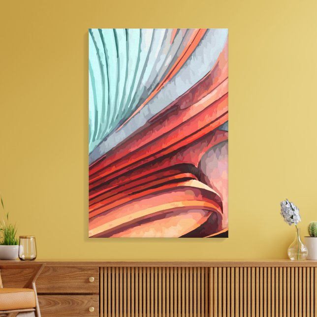 Abstract 14234 canvas print (Insitu(LivingRoom))