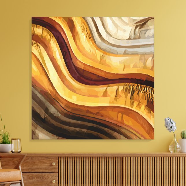 Abstract 14285 canvas print (Insitu(LivingRoom))
