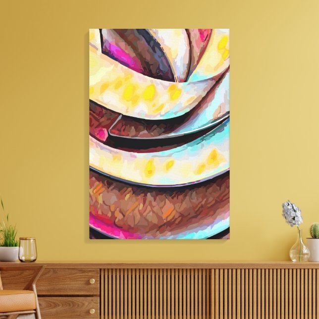 Abstract 14294 canvas print (Insitu(LivingRoom))