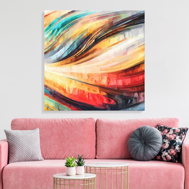  Abstract 14339 Canvas Print (Insitu(LivingRoom))