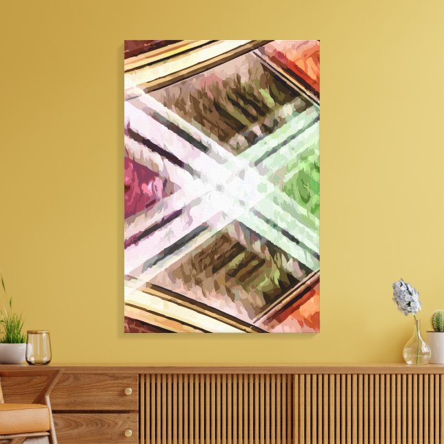 Abstract 14365 canvas print (Insitu(LivingRoom))