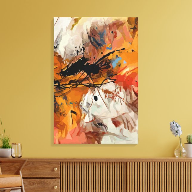 Abstract 14642 canvas print (Insitu(LivingRoom))