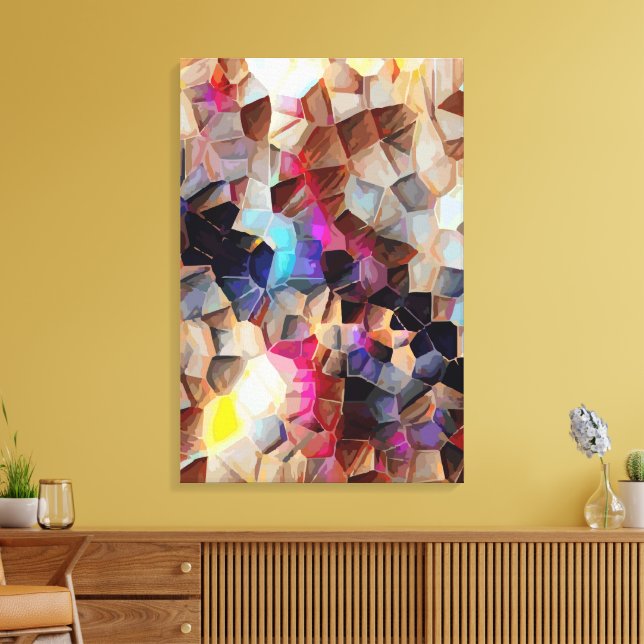 Abstract 14659 canvas print (Insitu(LivingRoom))
