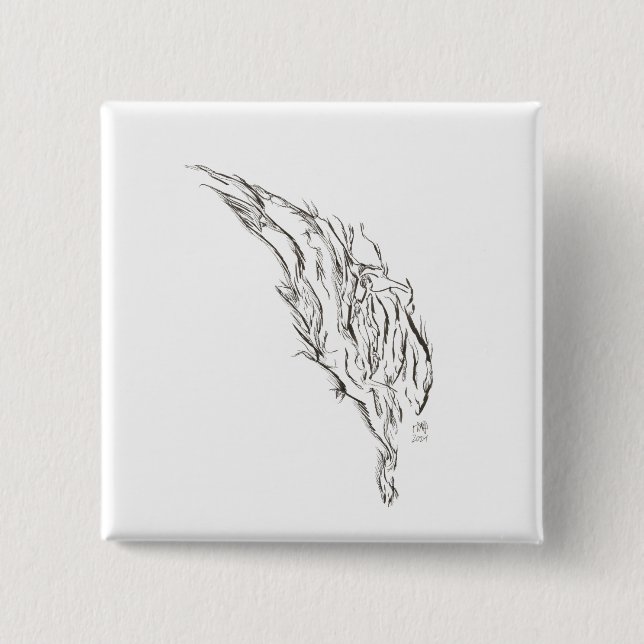 abstract 15 cm square badge (Front)