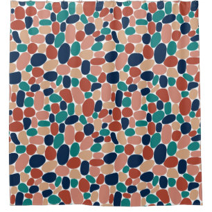 Abstract 160417 - Mineral Colours Shower Curtain