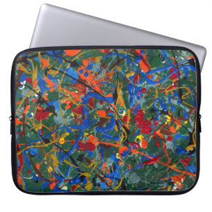 Abstract #17 laptop sleeve