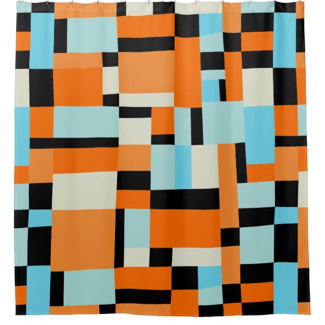 Abstract 180316 shower curtain (Front)