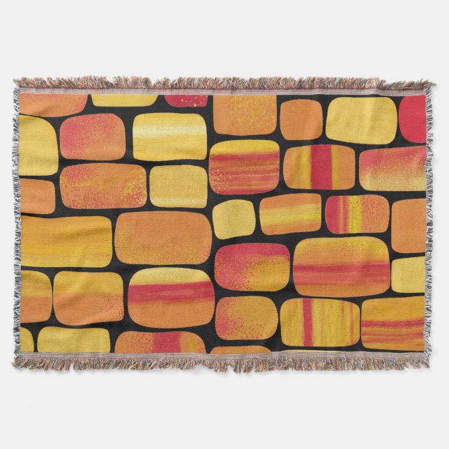 Abstract 191216 throw blanket (Front)