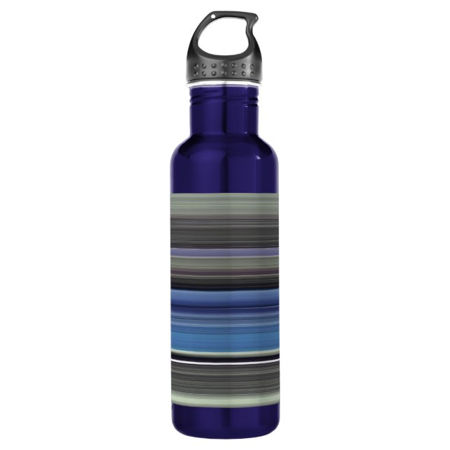 Abstract #1: Blue and grey 710 Ml Water Bottle (Front)