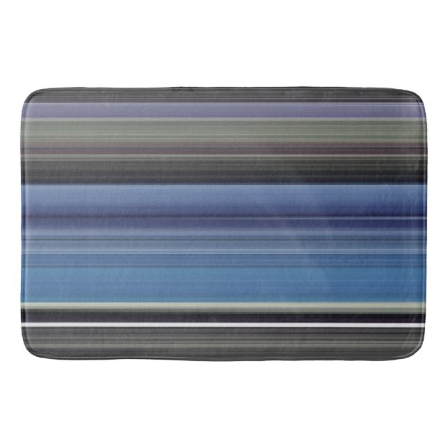 Abstract #1: Blue and grey Bath Mat (Front)