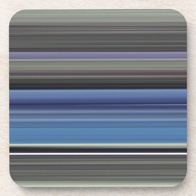 Abstract #1: Blue and grey Coaster (Front)