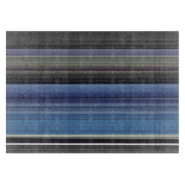 Abstract #1: Blue and grey Cutting Board (Front)