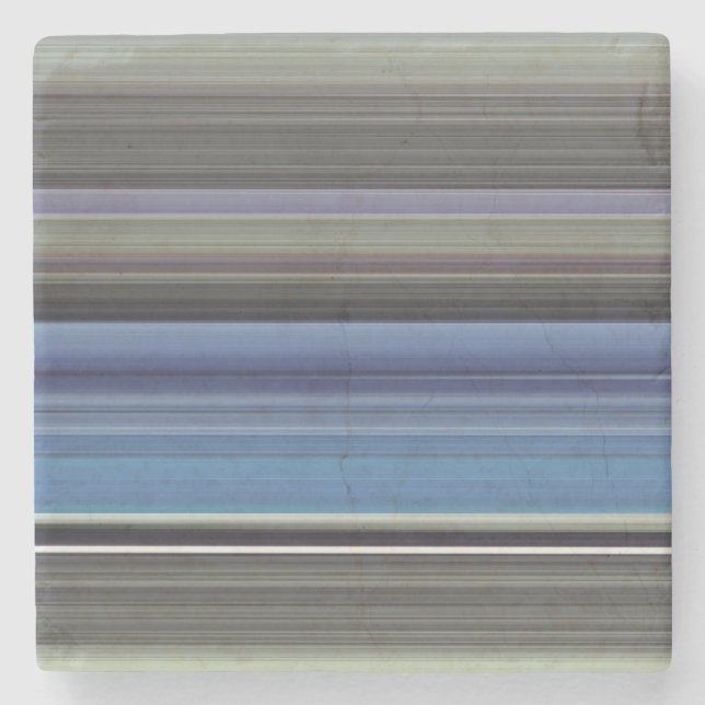 Abstract #1: Blue and grey Stone Coaster (Front)