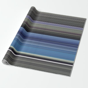 Abstract #1: Blue and grey Wrapping Paper