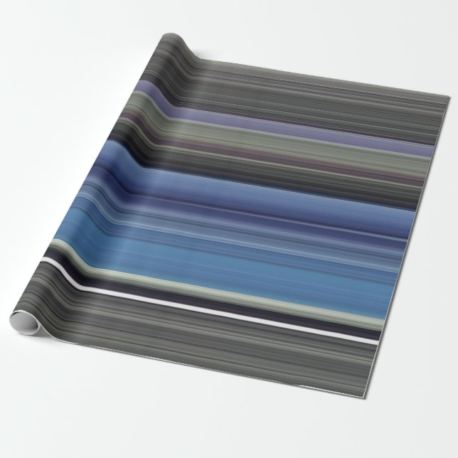 Abstract #1: Blue and grey Wrapping Paper (Unrolled)