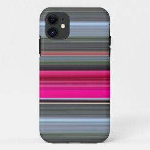 Abstract #1: Cerise and grey iPhone 11 Case
