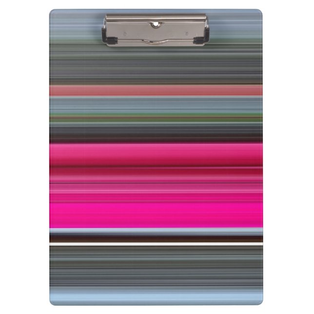 Abstract #1: Cerise and grey Clipboard (Front)