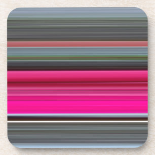 Abstract #1: Cerise and grey Coaster