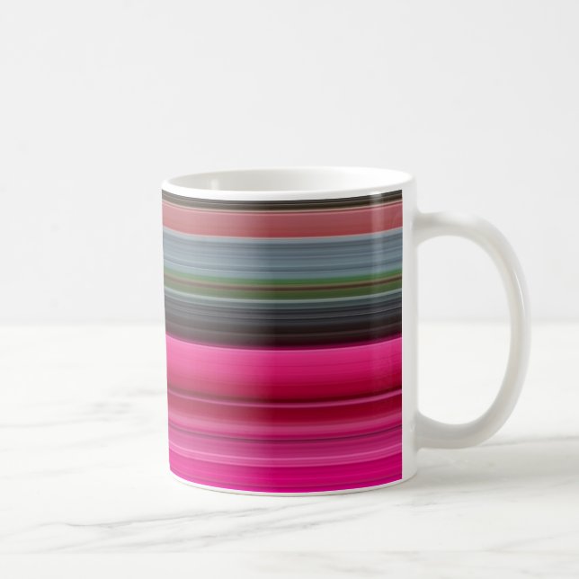 Abstract #1: Cerise and grey Coffee Mug (Right)
