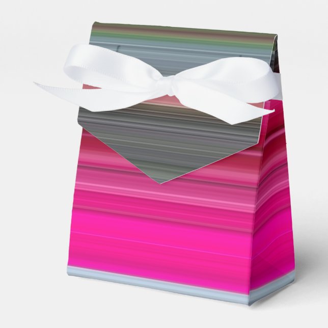 Abstract #1: Cerise and grey Favour Box (Front Side)