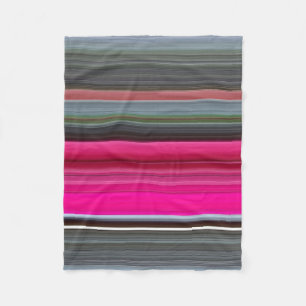 Abstract #1: Cerise and grey Fleece Blanket