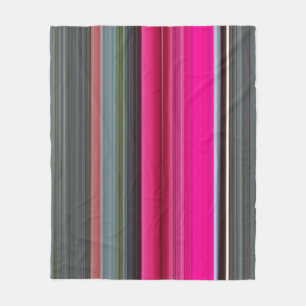 Abstract #1: Cerise and grey Fleece Blanket