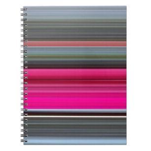 Abstract #1: Cerise and grey Notebook