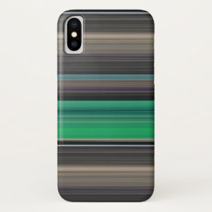 Abstract #1: Green and grey iPhone X Case
