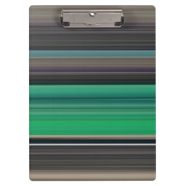 Abstract #1: Green and grey Clipboard (Front)