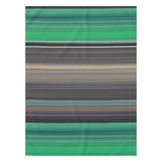 Abstract #1: Green and grey Tablecloth (Front)