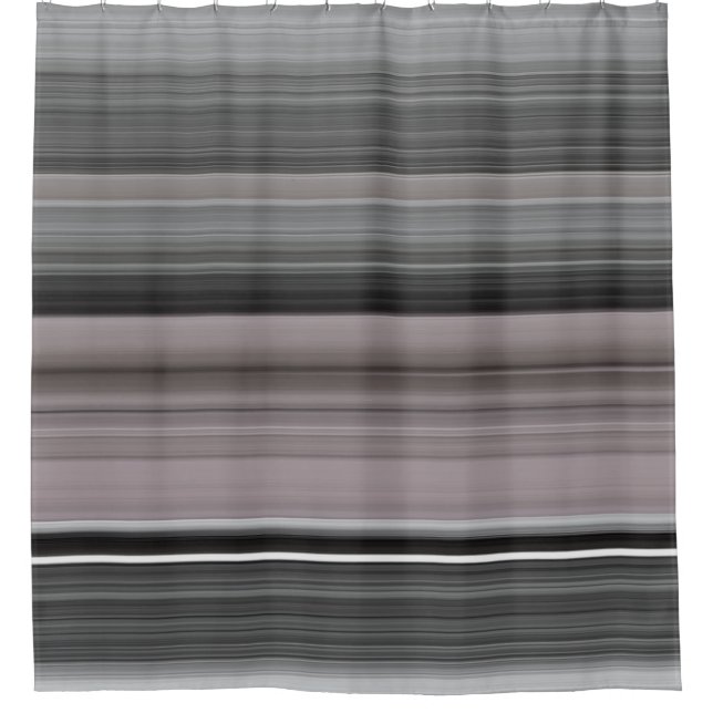 Abstract #1: Grey Shower Curtain (Front)