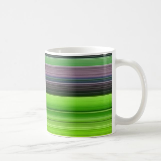 Abstract #1: Lime and grey Coffee Mug (Right)