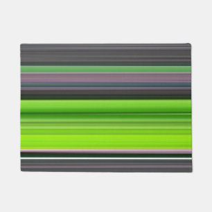 Abstract #1: Lime and grey Doormat