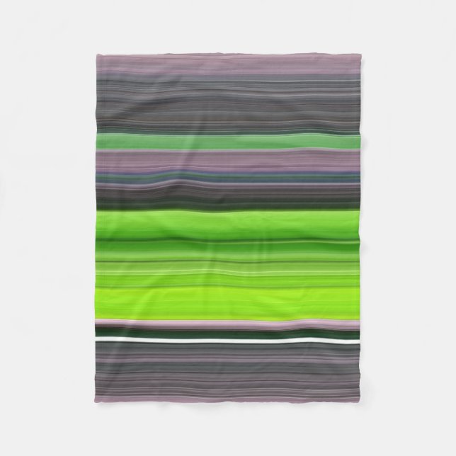 Abstract #1: Lime and grey Fleece Blanket (Front)