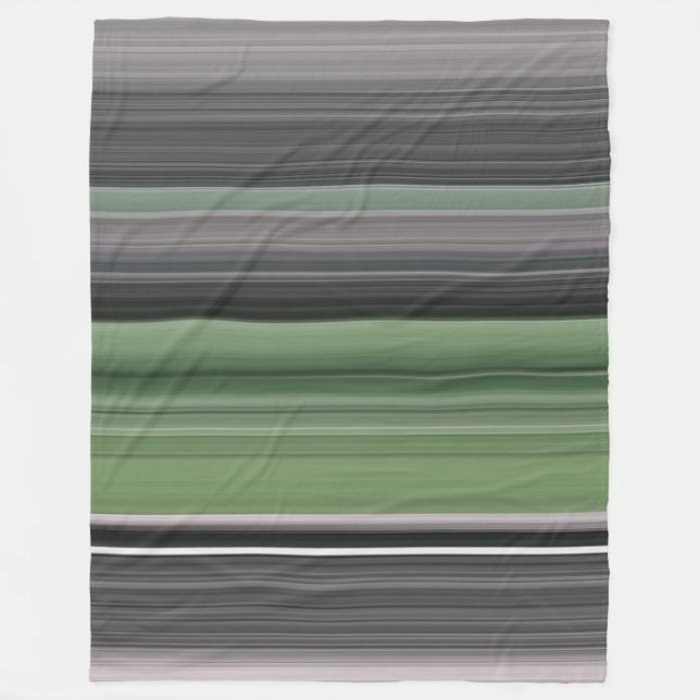 Abstract #1: Olive green and grey Fleece Blanket (Front)