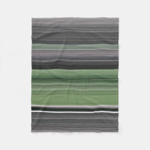 Abstract #1: Olive green and grey Fleece Blanket