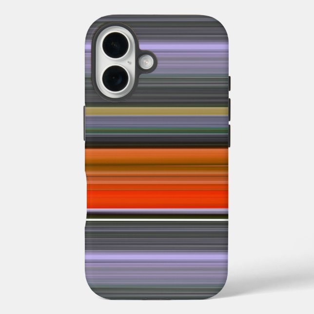Abstract #1: Orange and grey Case-Mate iPhone Case (Back)